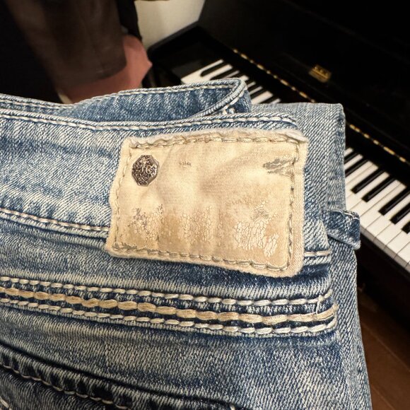 Silver Jeans McKenzie Flap | Ultra Low Rise Slim Bootcut | Size 28/34 | VGUC | - Picture 10 of 14